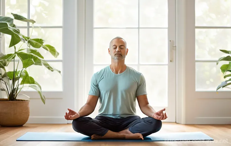 자기주도학습코치의 스트레스 관리 - **Prompt:** A professional female coach, in her late 30s, sitting at a modern, clean desk illuminate...