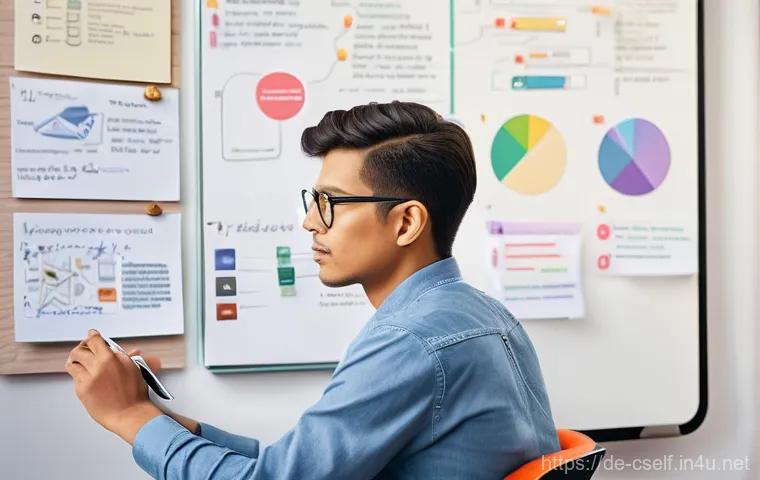 자기주도학습코치와 학습 마케팅 사례 - **Prompt:** A dynamic and inspiring scene depicting a young adult, possibly a student or a professio...