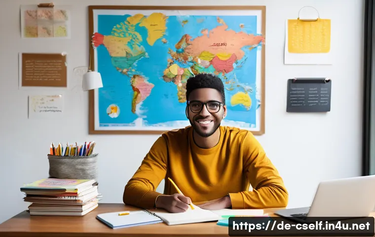 자기주도학습코치 학습 전략 설계법 - **Prompt 1: The Focused Learner with Vision Board**
    "A bright and inspiring full-shot image of a...