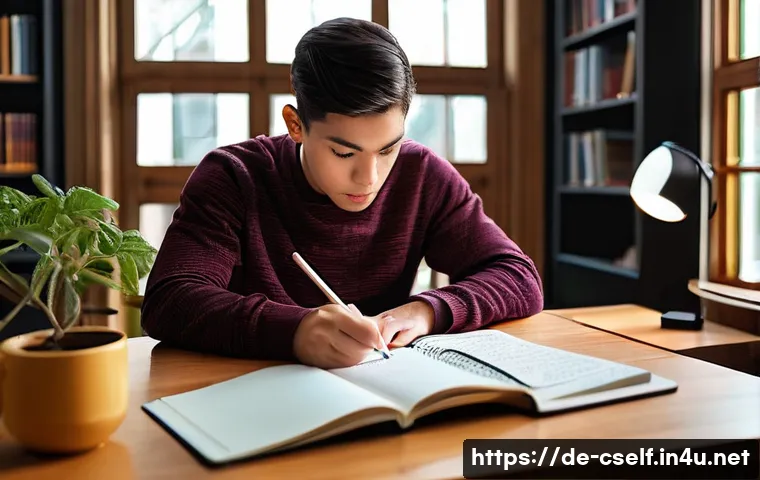 자기주도학습코치 강의 기법 - **Prompt for SMART Goals:**
    "A bright, inspiring study space bathed in warm, natural light. A di...