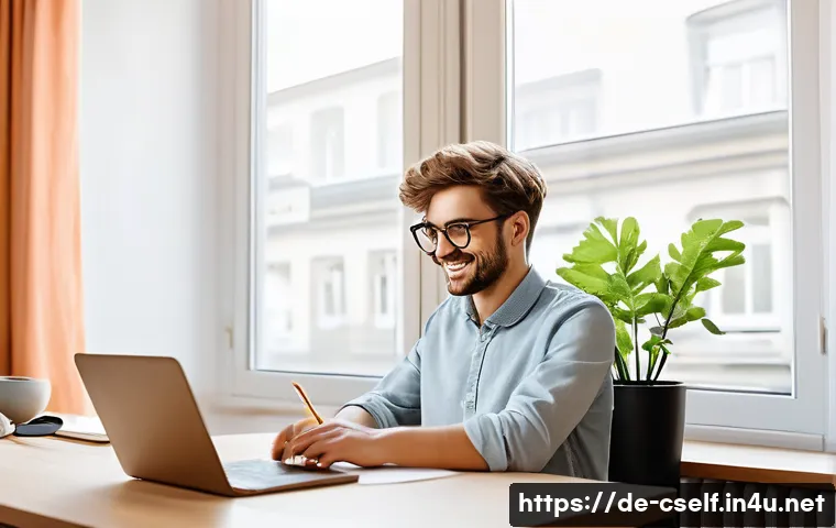 자기주도학습코치 학습 동기 유발법 - A modern, bright study room in a German apartment with a neatly organized desk featuring a laptop, n...