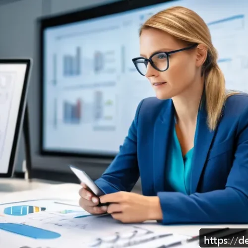 자기주도학습코치와 리더십 코칭 사례 - A modern office setting in a German medium-sized manufacturing company, showing a diverse team of pr...