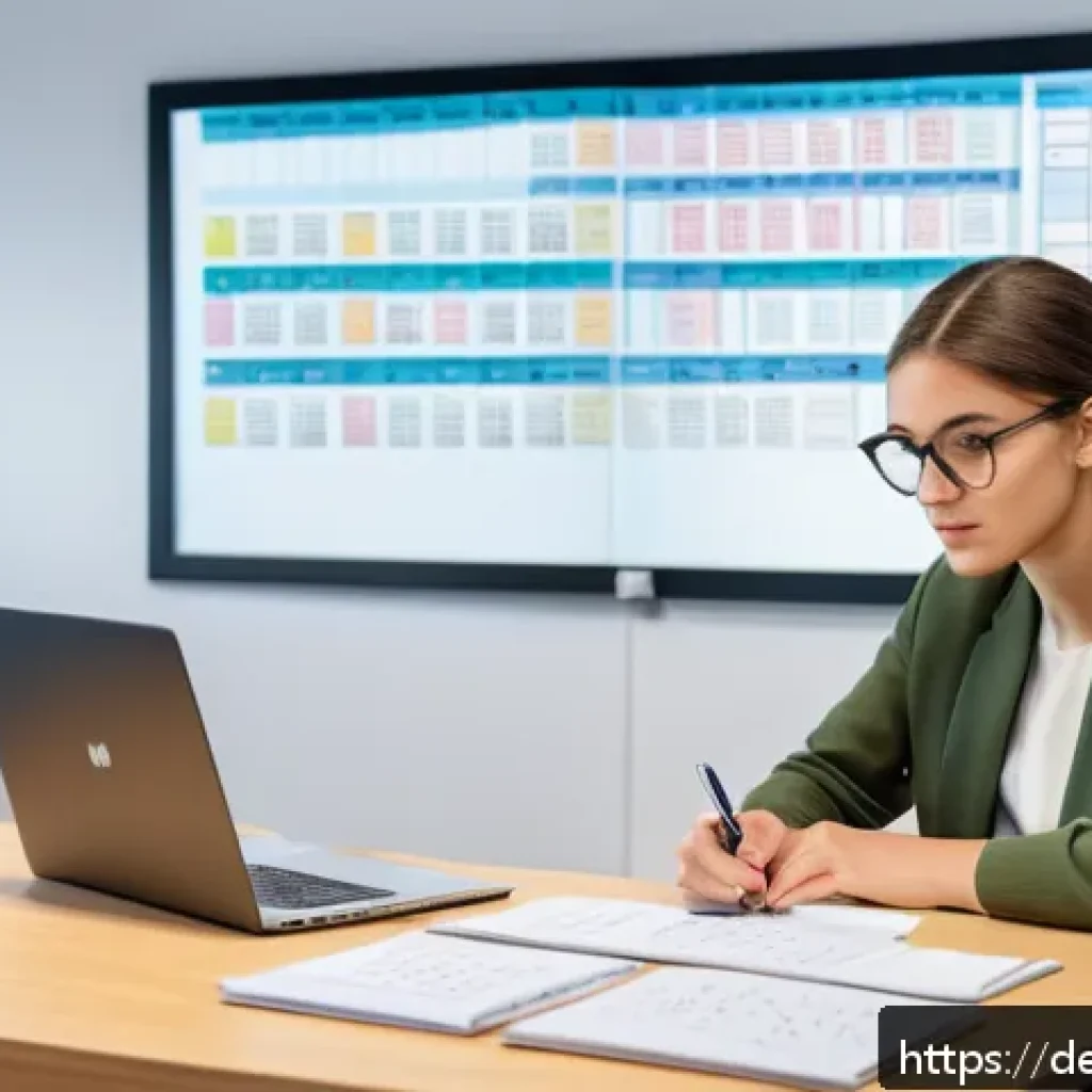 자기주도학습코치와 자기주도학습 차이 - A modern German study room with a young adult sitting at a clean desk, focused on active learning. T...