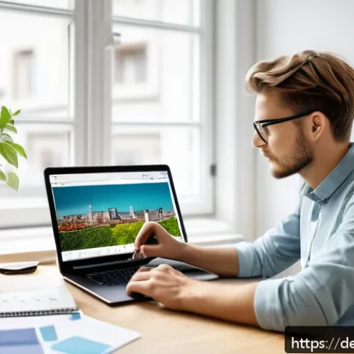 자기주도학습코치와 성공 사례 연구 분석 - A modern home study scene featuring a young German adult sitting at a sleek desk with a laptop open,...