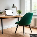 자기주도학습코치의 강의 준비 과정 - A bright, tidy study room designed for effective learning, featuring a large window letting in natur...